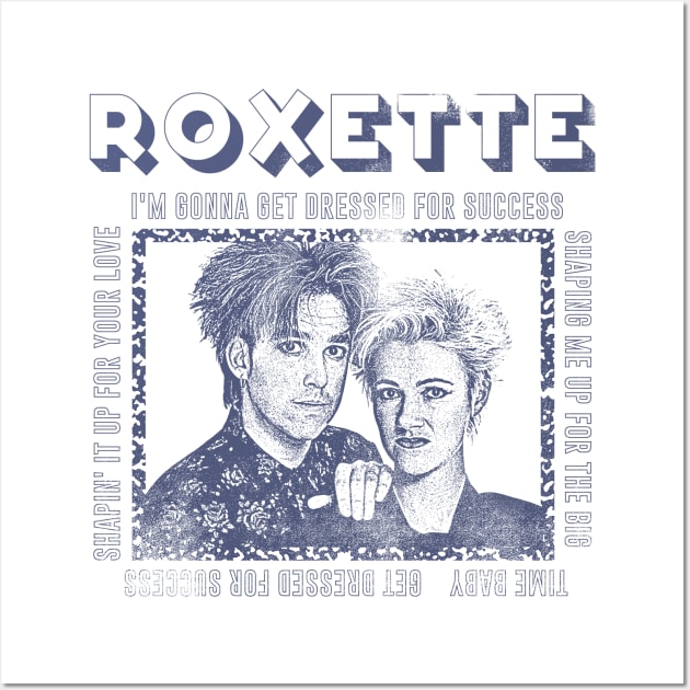 Roxette // 80s Faded Styled Original Fan Design Wall Art by DankFutura